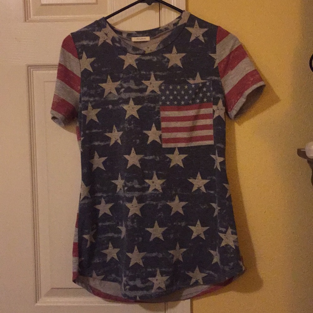 American flag T-shirt